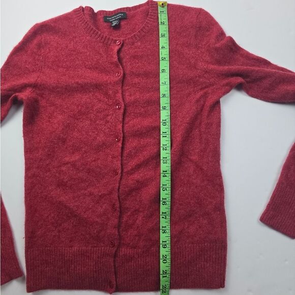 Saks Fifth Avenue -  Cashmere Cardigan Sweater Red - Small - Picture 7 of 8